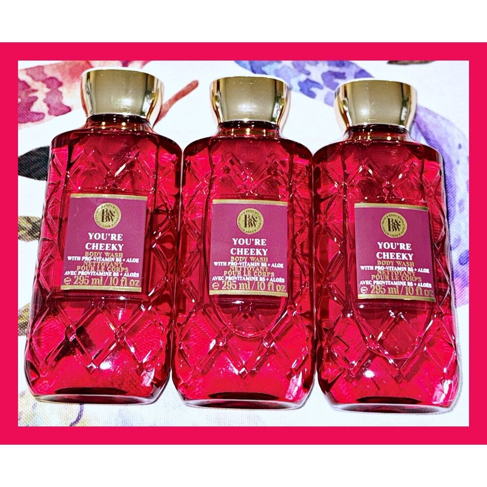 Bath & Body Works You're Cheeky 10oz Shower Gel Body Wash with Aloe B5 x3